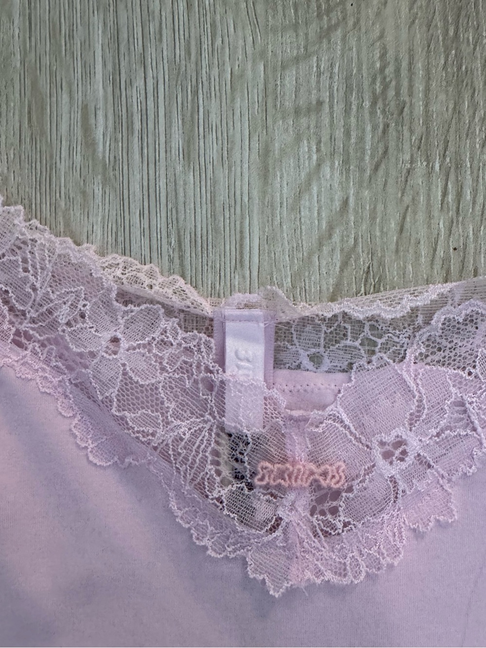 Skims Cotton Lace Cami Bodysuit in Cherry Blossom NWT - Picture 7 of 7
